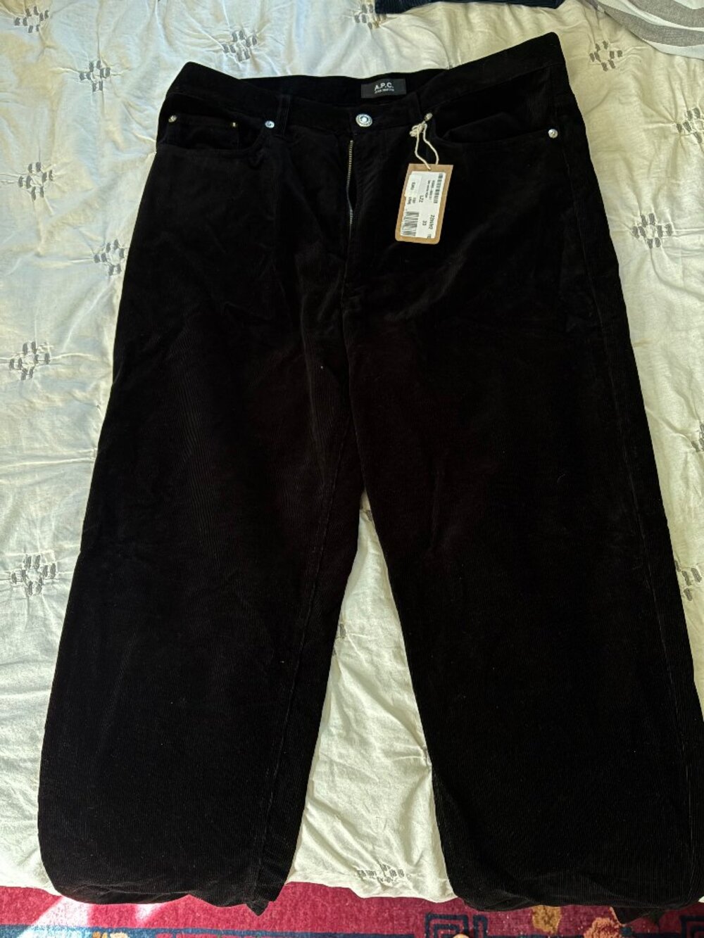 APC 33 Black Corduroy Pants